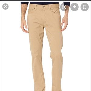 Ralph Lauren Varick Slim Straight Jeans. Tan 36/31